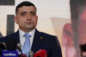 Romanian election frontrunner promises to prevent possible withdrawal of US troops.