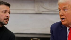 Trump claims Zelenskiy’s remarks are damaging negotiations for peace with Russia.
