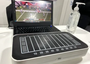 Sports teams implement tactile technology for fans with visual impairments.