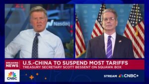 Bessent views tariff deal as advancement in ‘strategic’ separation from China.
