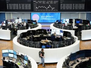 European stocks decline as tensions rise between Israel and Iran, on track for weekly losses.