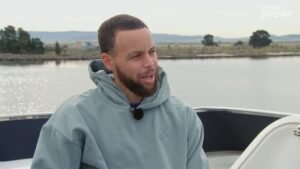 Steph Curry reflects on his future after retirement, considering broadcasting and golf.