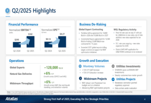 AltaGas Q2 2025 Presentation: EBITDA Rises 16%, Major Projects on Schedule Despite Revenue Shortfall